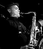 Andy Hills  Tenor Sax - punk to funk, gypsy to swing, circus and Big Bands since his time studying at the Lismore Conservatorium Arts Center