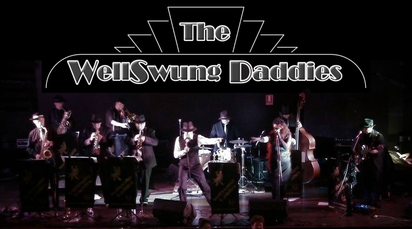 The WellSwung Daddies, Byron Bay, Australia, Swing Band, Jazz Band, Big Band, ROCK N ROLL, Corporate Entertainment, Swing Dancing, Showgirls, Burlesque, Wedding Entertainment, Bridal, Private Functions, Black Tie, Charity, Fund Raiser, 1930's, 1940's, 1950's & 60’s Frank Sinatra, Rat Pack, Ella Fitzgerald, Nina Simone, Nat King Cole, Sarah Vaughn, Peggy Lee, Bobby Darin, Glenn Miller, Cole Porter, Count Basie, Big Bad Voodoo Daddy, Royal Crown Revue and Brian Setzer Orchestra, to past masters such as Louis Jordan, Buddy Rich, Count Basie, Frank Sinatra and Ray Charles.